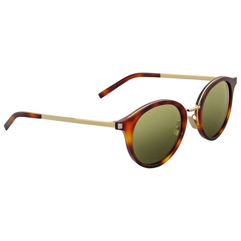 ysl havana sunglasses|Saint Laurent Havana Round Sunglasses .